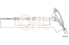 Tažné lanko, parkovací brzda COFLE 10.6218