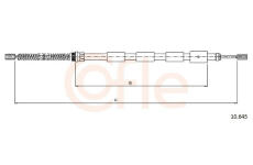 żażné lanko parkovacej brzdy COFLE 10.645