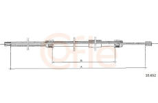 Tažné lanko, parkovací brzda COFLE 10.652