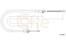 żażné lanko parkovacej brzdy COFLE 10.6894