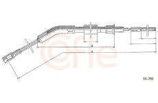 Tažné lanko, parkovací brzda COFLE 10.700