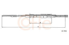 żażné lanko parkovacej brzdy COFLE 10.7401
