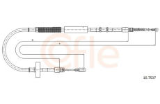 żażné lanko parkovacej brzdy COFLE 10.7537