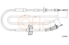 Tažné lanko, parkovací brzda COFLE 10.8066