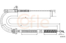 Tažné lanko, parkovací brzda COFLE 10.8172