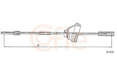 żażné lanko parkovacej brzdy COFLE 10.818