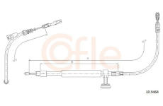 żażné lanko parkovacej brzdy COFLE 10.9464