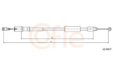 żażné lanko parkovacej brzdy COFLE 10.9837