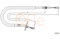 żażné lanko parkovacej brzdy COFLE 10.9875