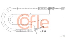 Tažné lanko, parkovací brzda COFLE 10.9876
