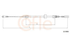 żażné lanko parkovacej brzdy COFLE 10.9886