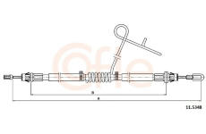 Tažné lanko, parkovací brzda COFLE 11.5348
