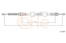 Tažné lanko, parkovací brzda COFLE 11.5508