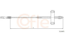 żażné lanko parkovacej brzdy COFLE 11.5671