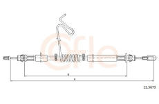 żażné lanko parkovacej brzdy COFLE 11.5673