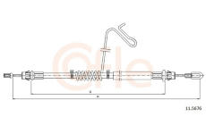 żażné lanko parkovacej brzdy COFLE 11.5676