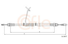 żażné lanko parkovacej brzdy COFLE 11.5677