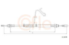 Tažné lanko, parkovací brzda COFLE 11.5678