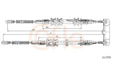 Tažné lanko, parkovací brzda COFLE 11.5755