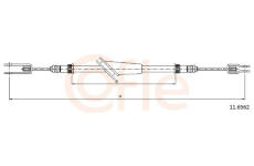 Tažné lanko, parkovací brzda COFLE 11.6562
