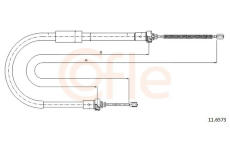 Tažné lanko, parkovací brzda COFLE 11.6573