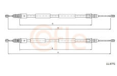 Tažné lanko, parkovací brzda COFLE 11.6771