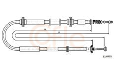 żażné lanko parkovacej brzdy COFLE 12.0775