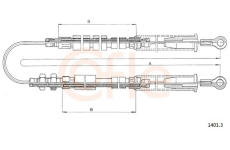 żażné lanko parkovacej brzdy COFLE 1401.3