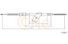 Tažné lanko, parkovací brzda COFLE 17.0012