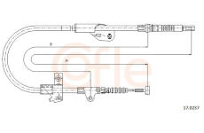 żażné lanko parkovacej brzdy COFLE 17.0237