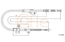 żażné lanko parkovacej brzdy COFLE 17.0244