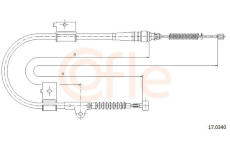 żażné lanko parkovacej brzdy COFLE 17.0340