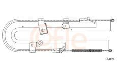 Tažné lanko, parkovací brzda COFLE 17.1075