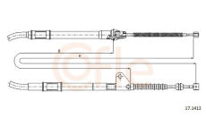 Tažné lanko, parkovací brzda COFLE 17.1413