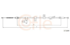 Tažné lanko, parkovací brzda COFLE 17.1439