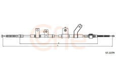żażné lanko parkovacej brzdy COFLE 17.2279