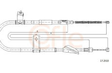 żażné lanko parkovacej brzdy COFLE 17.2515