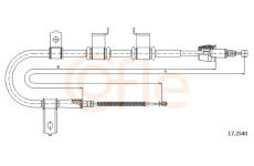 Tažné lanko, parkovací brzda COFLE 17.2540
