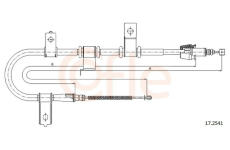 żażné lanko parkovacej brzdy COFLE 17.2541