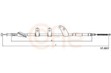 Tažné lanko, parkovací brzda COFLE 17.2617