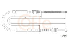 Tažné lanko, parkovací brzda COFLE 17.2727