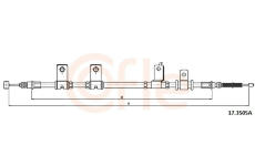 Tažné lanko, parkovací brzda COFLE 17.3505A