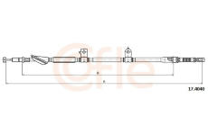 Tažné lanko, parkovací brzda COFLE 17.4040