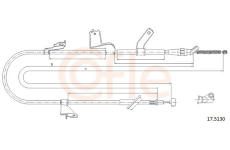 żażné lanko parkovacej brzdy COFLE 17.5130