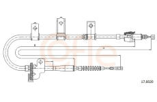 Tažné lanko, parkovací brzda COFLE 17.6020