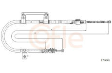 żażné lanko parkovacej brzdy COFLE 17.6041