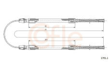 żażné lanko parkovacej brzdy COFLE 1701.1