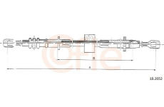 Lanko ovládania spojky COFLE 18.2052
