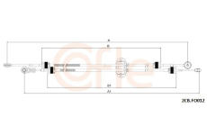 Tazne lanko, rucni prevodovka COFLE 2CB.FO012