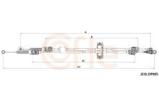 Tazne lanko, rucni prevodovka COFLE 2CB.OP005